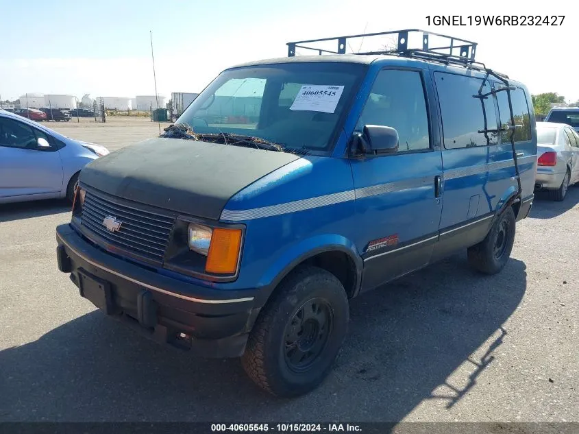 1994 Chevrolet Astro VIN: 1GNEL19W6RB232427 Lot: 40605545