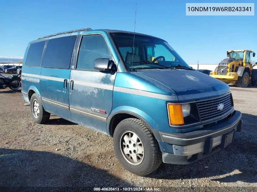 1994 Chevrolet Astro VIN: 1GNDM19W6RB243341 Lot: 40620413