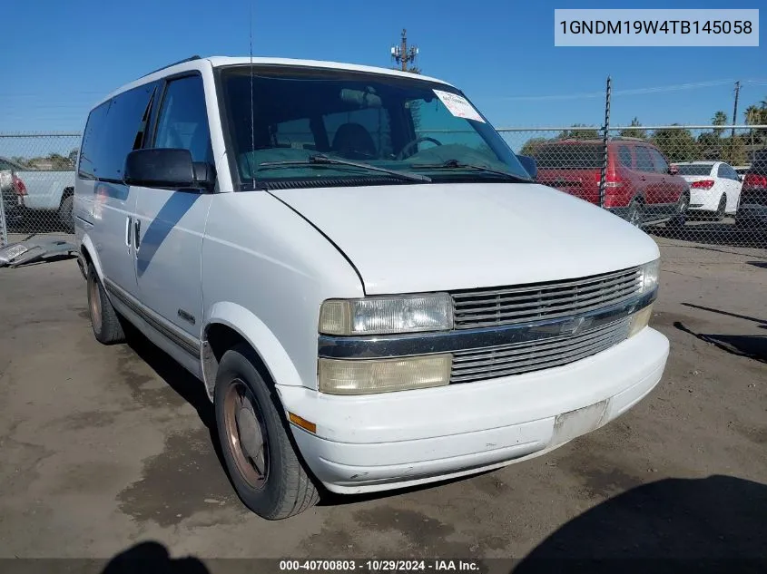 1996 Chevrolet Astro VIN: 1GNDM19W4TB145058 Lot: 40700803