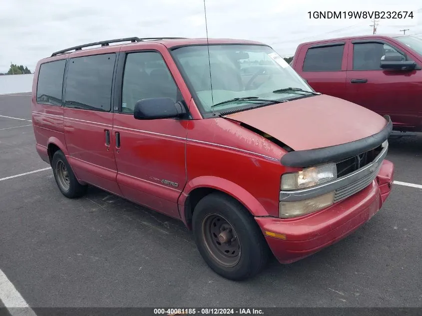 1997 Chevrolet Astro Ls Cmi VIN: 1GNDM19W8VB232674 Lot: 40081185