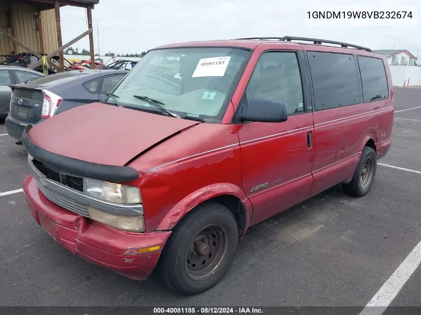 1997 Chevrolet Astro Ls Cmi VIN: 1GNDM19W8VB232674 Lot: 40081185