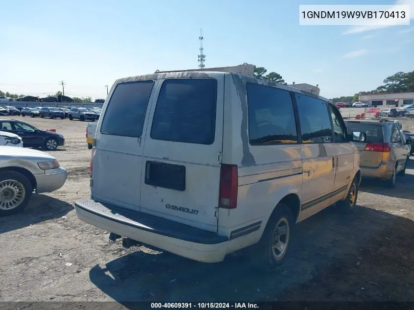 1997 Chevrolet Astro Ls Cmi VIN: 1GNDM19W9VB170413 Lot: 40609391