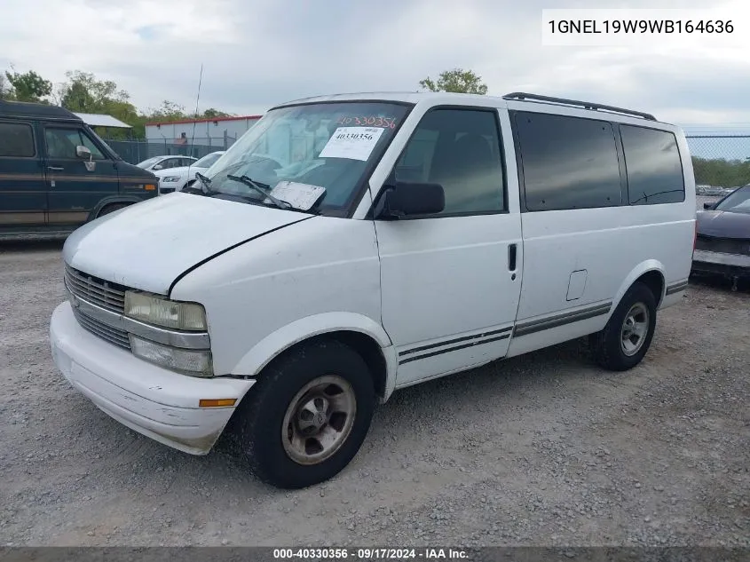 1998 Chevrolet Astro VIN: 1GNEL19W9WB164636 Lot: 40330356