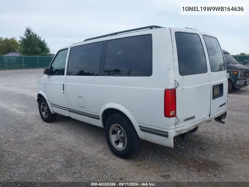 1998 Chevrolet Astro VIN: 1GNEL19W9WB164636 Lot: 40330356