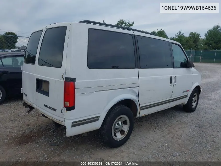 1998 Chevrolet Astro VIN: 1GNEL19W9WB164636 Lot: 40330356