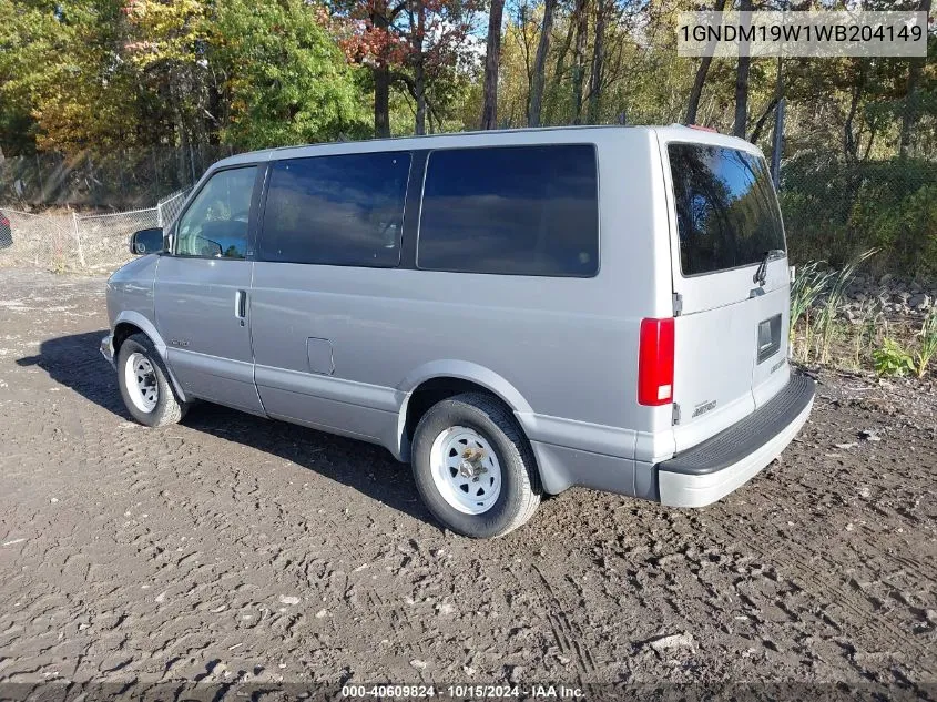 1998 Chevrolet Astro VIN: 1GNDM19W1WB204149 Lot: 40609824