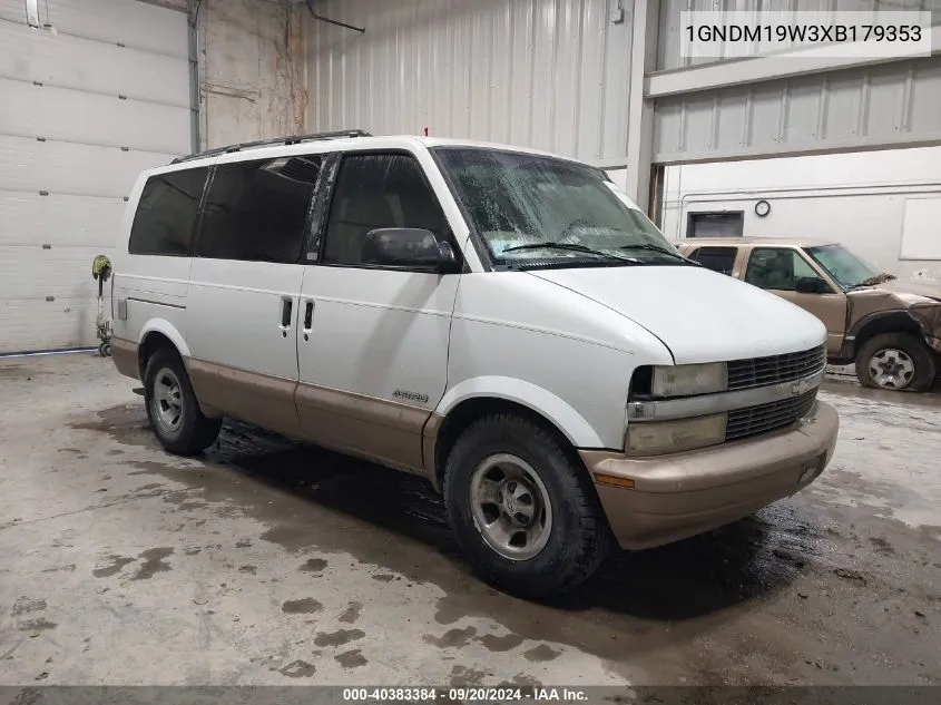 1999 Chevrolet Astro VIN: 1GNDM19W3XB179353 Lot: 40383384