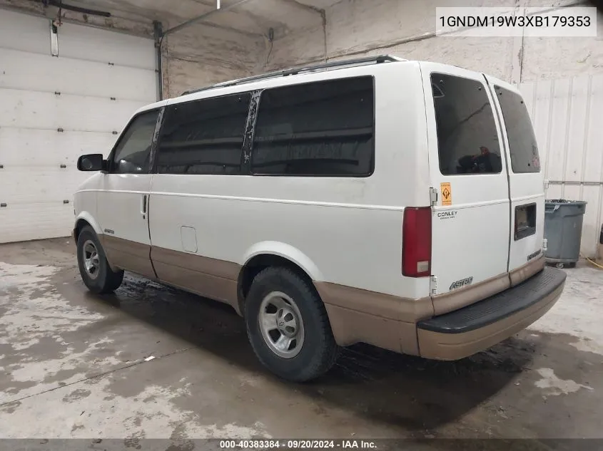 1999 Chevrolet Astro VIN: 1GNDM19W3XB179353 Lot: 40383384