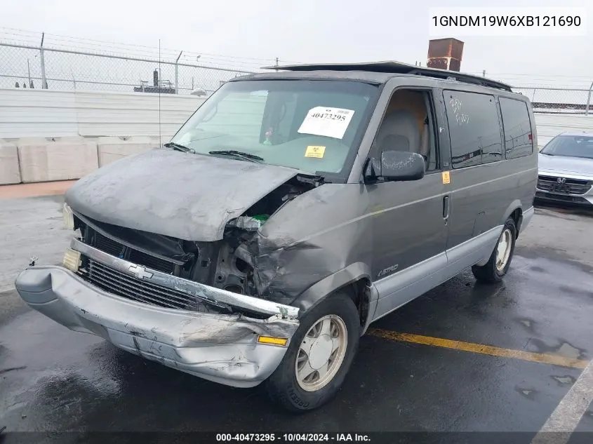 1999 Chevrolet Astro VIN: 1GNDM19W6XB121690 Lot: 40473295