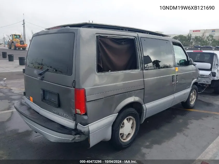 1999 Chevrolet Astro VIN: 1GNDM19W6XB121690 Lot: 40473295