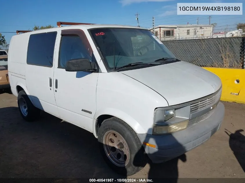 1999 Chevrolet Astro VIN: 1GCDM19W4XB198180 Lot: 40541957