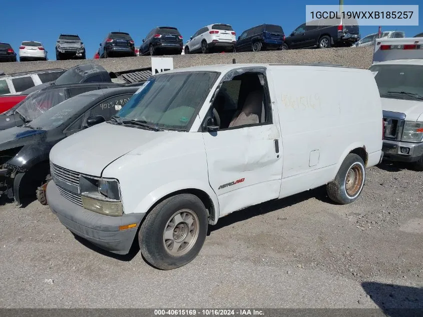 1GCDL19WXXB185257 1999 Chevrolet Astro