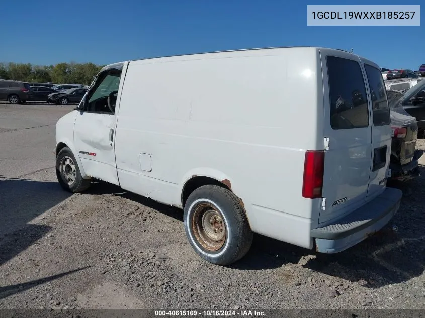 1999 Chevrolet Astro VIN: 1GCDL19WXXB185257 Lot: 40615169