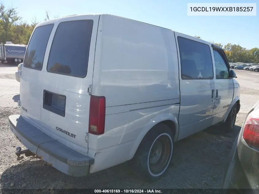 1999 Chevrolet Astro VIN: 1GCDL19WXXB185257 Lot: 40615169