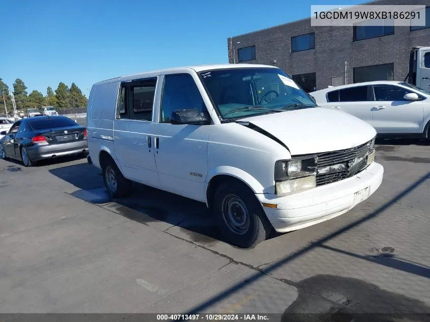 1999 Chevrolet Astro VIN: 1GCDM19W8XB186291 Lot: 40713497