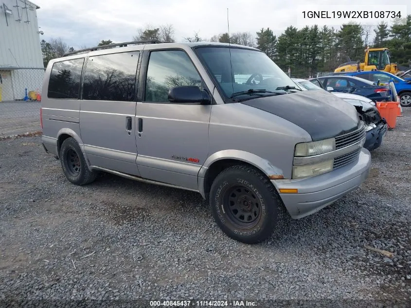 1999 Chevrolet Astro VIN: 1GNEL19W2XB108734 Lot: 40845437