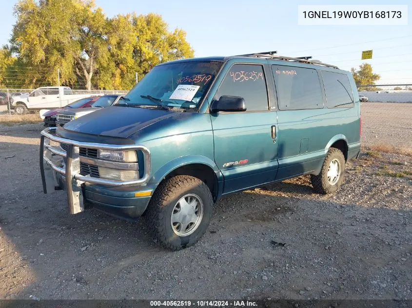 2000 Chevrolet Astro VIN: 1GNEL19W0YB168173 Lot: 40562519