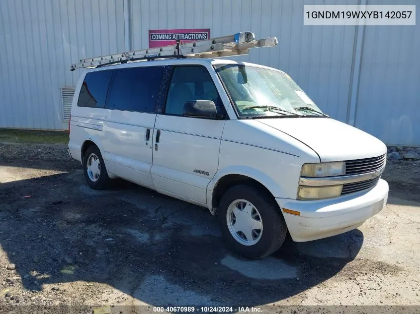 2000 Chevrolet Astro VIN: 1GNDM19WXYB142057 Lot: 40670989