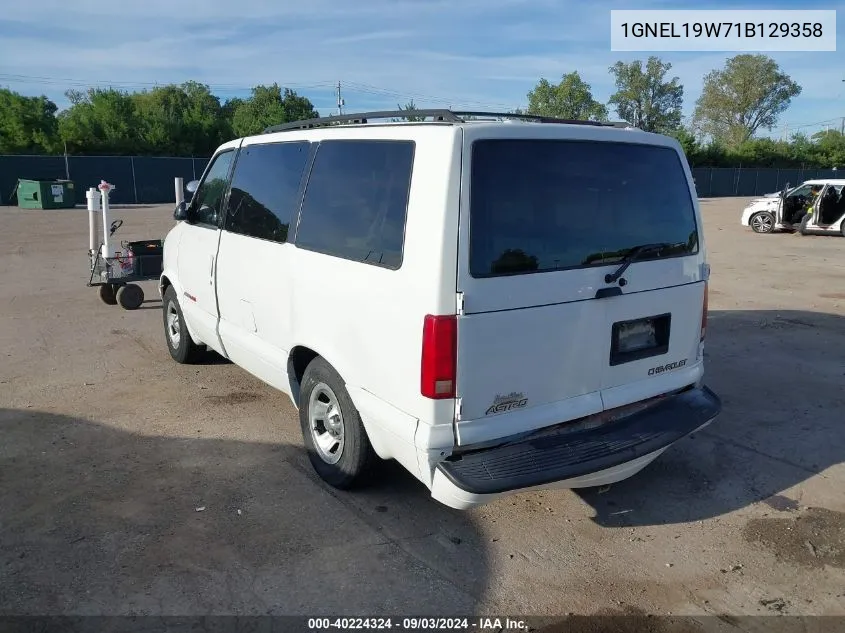 2001 Chevrolet Astro Ls VIN: 1GNEL19W71B129358 Lot: 40224324