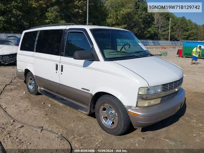 2001 Chevrolet Astro Ls VIN: 1GNDM19W71B129742 Lot: 40563656