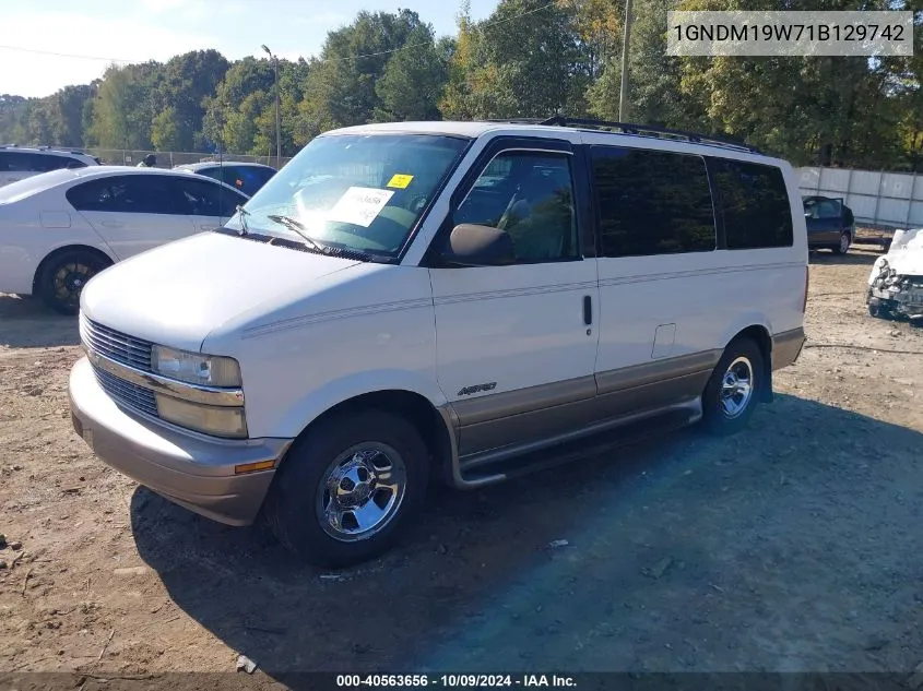 2001 Chevrolet Astro Ls VIN: 1GNDM19W71B129742 Lot: 40563656