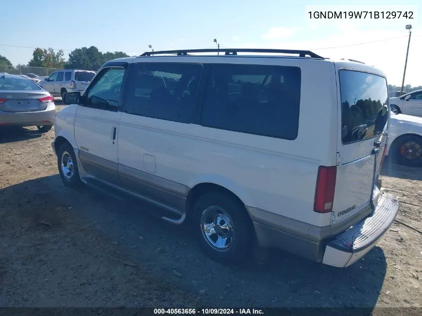 2001 Chevrolet Astro Ls VIN: 1GNDM19W71B129742 Lot: 40563656