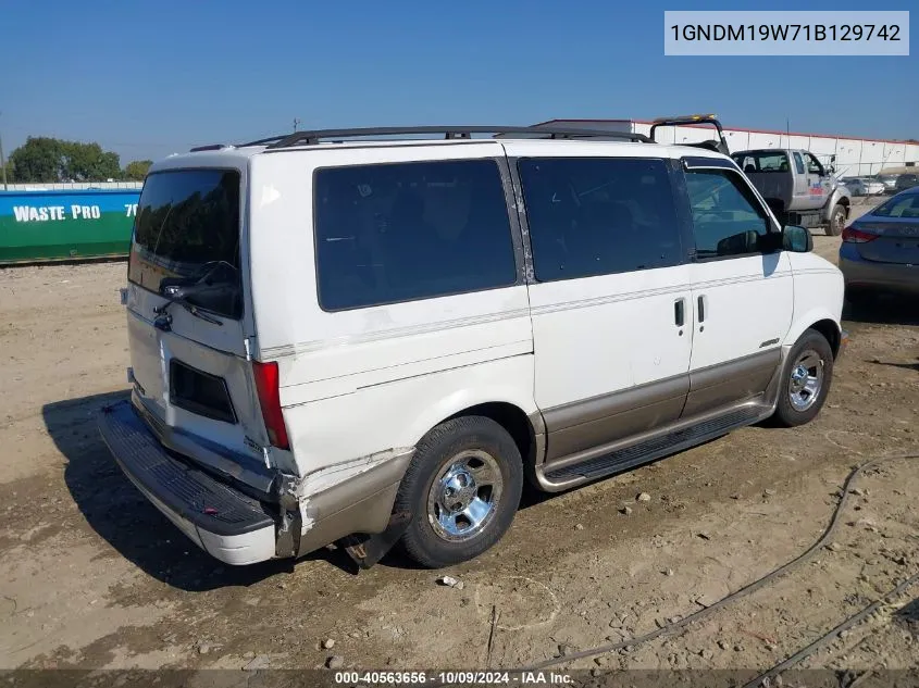 2001 Chevrolet Astro Ls VIN: 1GNDM19W71B129742 Lot: 40563656