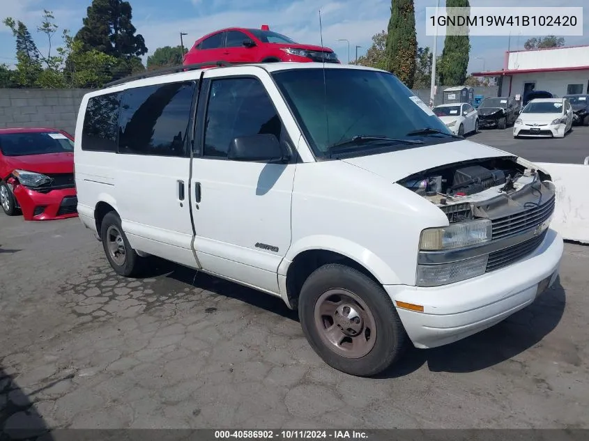 2001 Chevrolet Astro Ls VIN: 1GNDM19W41B102420 Lot: 40586902