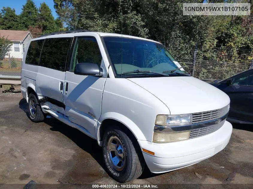 2001 Chevrolet Astro Ls VIN: 1GNDM19WX1B107105 Lot: 40633724