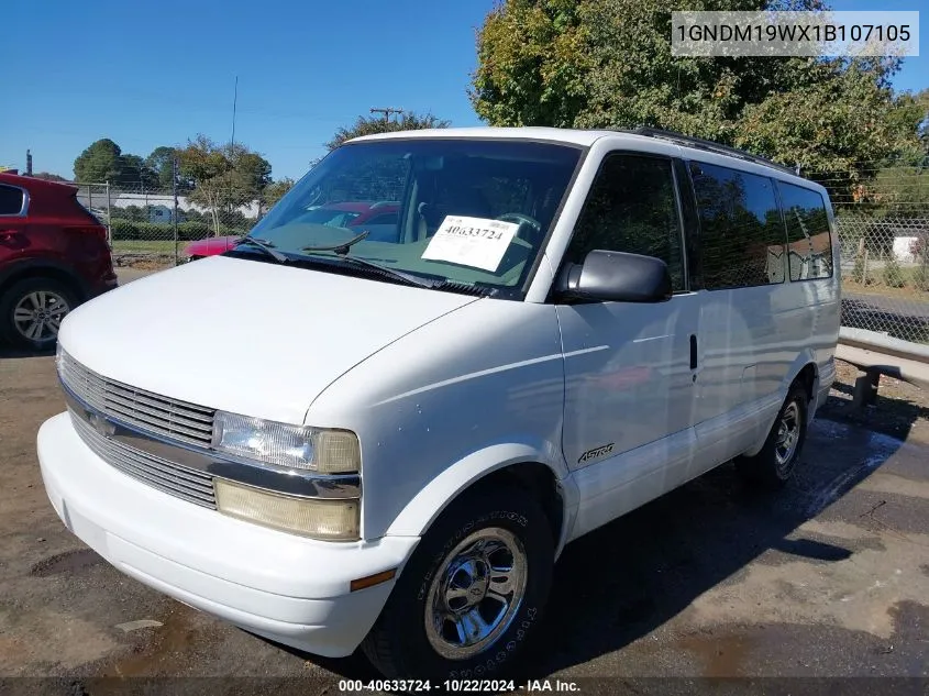 2001 Chevrolet Astro Ls VIN: 1GNDM19WX1B107105 Lot: 40633724