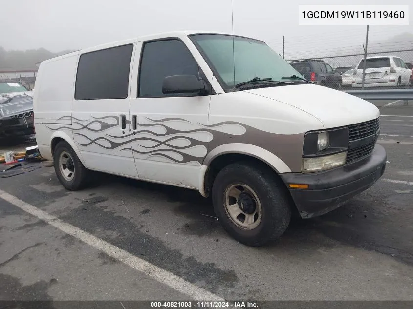 2001 Chevrolet Astro VIN: 1GCDM19W11B119460 Lot: 40821003