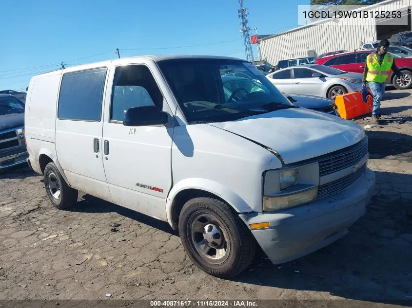 2001 Chevrolet Astro VIN: 1GCDL19W01B125253 Lot: 40871617