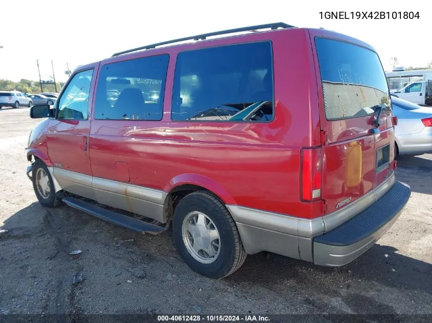 2002 Chevrolet Astro Ls VIN: 1GNEL19X42B101804 Lot: 40612428