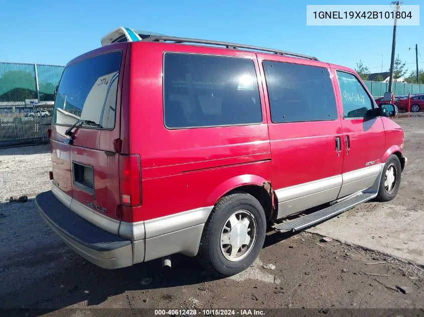 2002 Chevrolet Astro Ls VIN: 1GNEL19X42B101804 Lot: 40612428