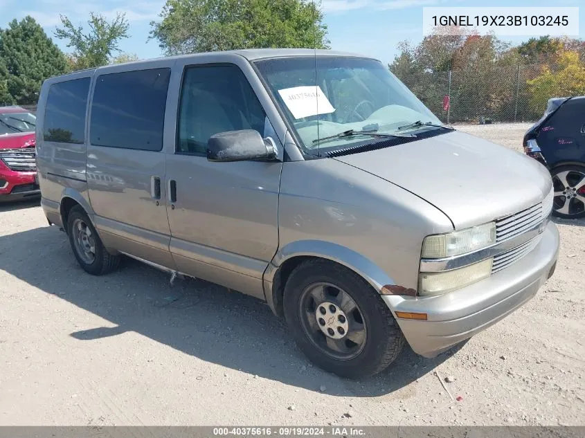 2003 Chevrolet Astro Ls VIN: 1GNEL19X23B103245 Lot: 40375616