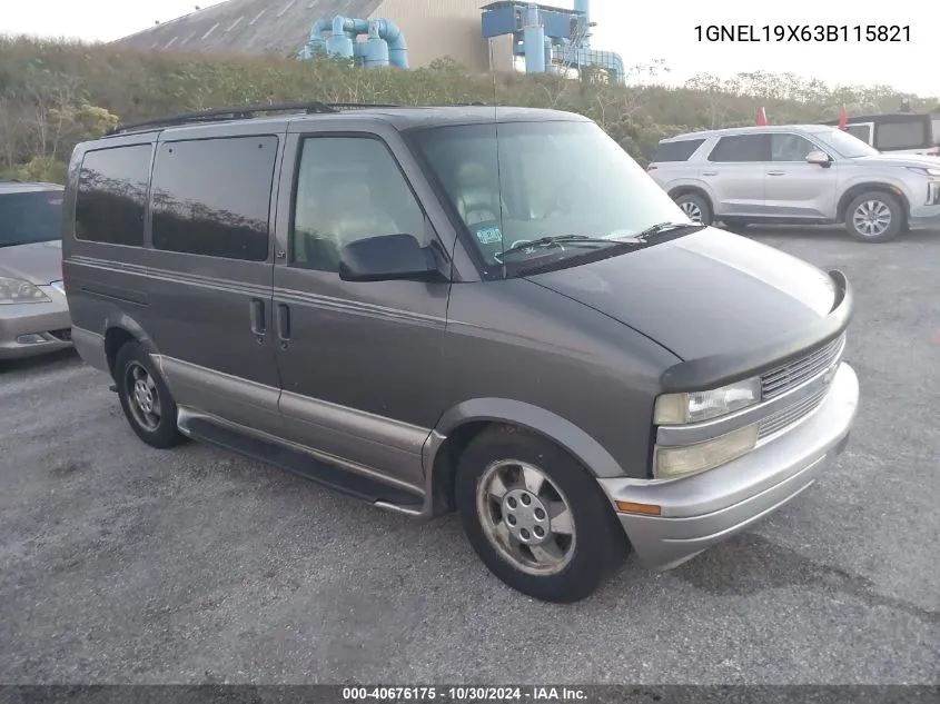 2003 Chevrolet Astro Ls VIN: 1GNEL19X63B115821 Lot: 40676175