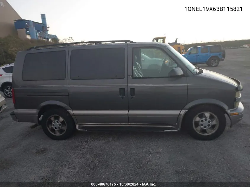 2003 Chevrolet Astro Ls VIN: 1GNEL19X63B115821 Lot: 40676175