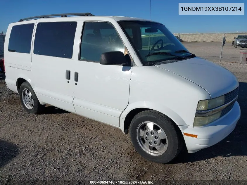 1GNDM19XX3B107214 2003 Chevrolet Astro