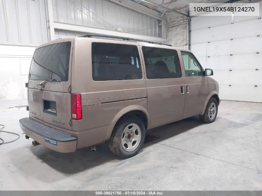 2004 Chevrolet Astro VIN: 1GNEL19X54B124270 Lot: 39821750