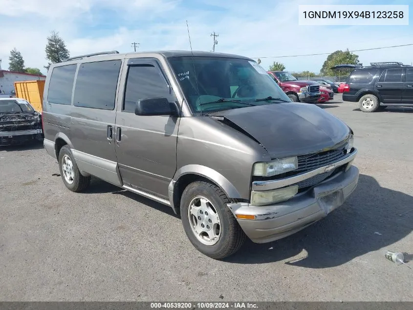 2004 Chevrolet Astro VIN: 1GNDM19X94B123258 Lot: 40539200