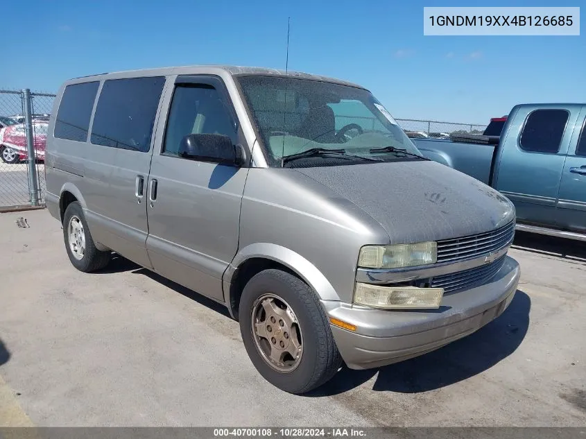 2004 Chevrolet Astro VIN: 1GNDM19XX4B126685 Lot: 40700108