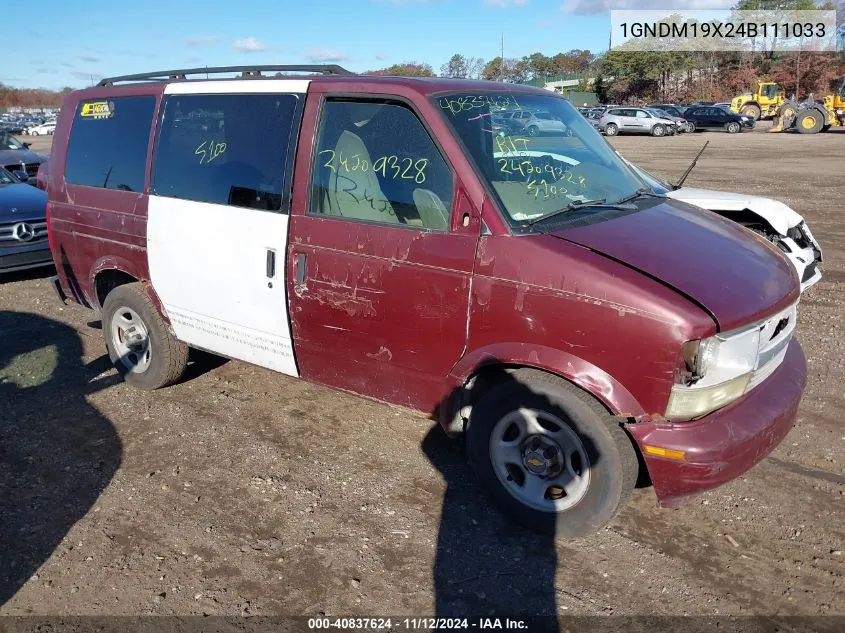 2004 Chevrolet Astro VIN: 1GNDM19X24B111033 Lot: 40837624