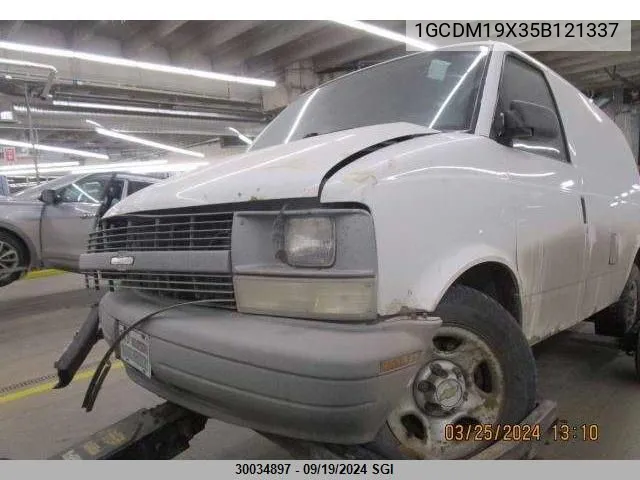 2005 Chevrolet Astro VIN: 1GCDM19X35B121337 Lot: 30034897