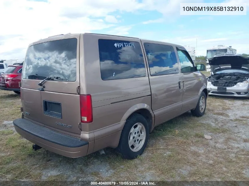 2005 Chevrolet Astro VIN: 1GNDM19X85B132910 Lot: 40480879