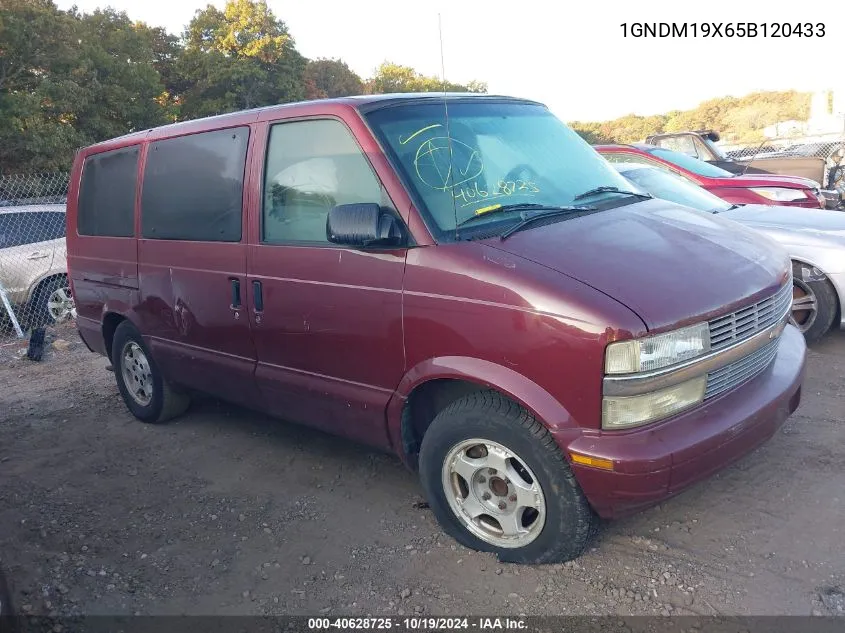 2005 Chevrolet Astro VIN: 1GNDM19X65B120433 Lot: 40628725