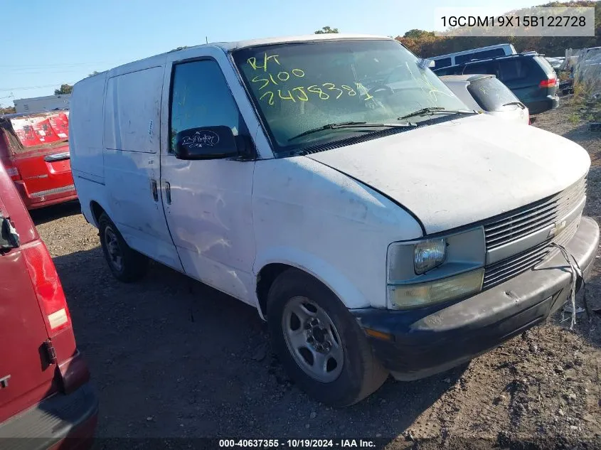 2005 Chevrolet Astro VIN: 1GCDM19X15B122728 Lot: 40637355