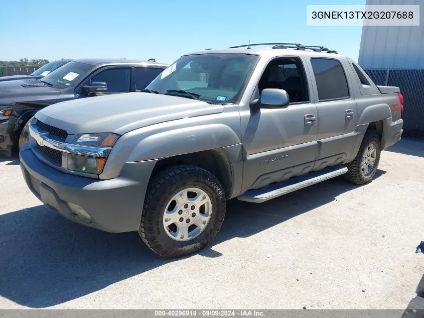 2002 Chevrolet Avalanche 1500 VIN: 3GNEK13TX2G207688 Lot: 40296918