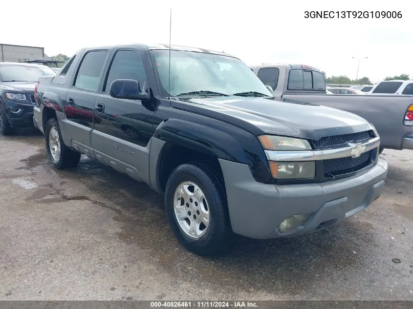 2002 Chevrolet Avalanche 1500 VIN: 3GNEC13T92G109006 Lot: 40826461