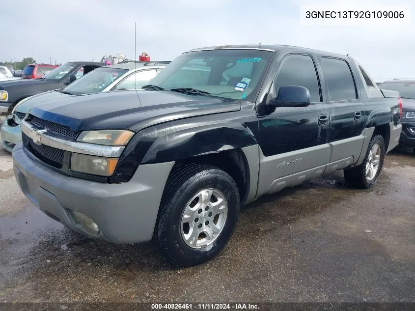 2002 Chevrolet Avalanche 1500 VIN: 3GNEC13T92G109006 Lot: 40826461