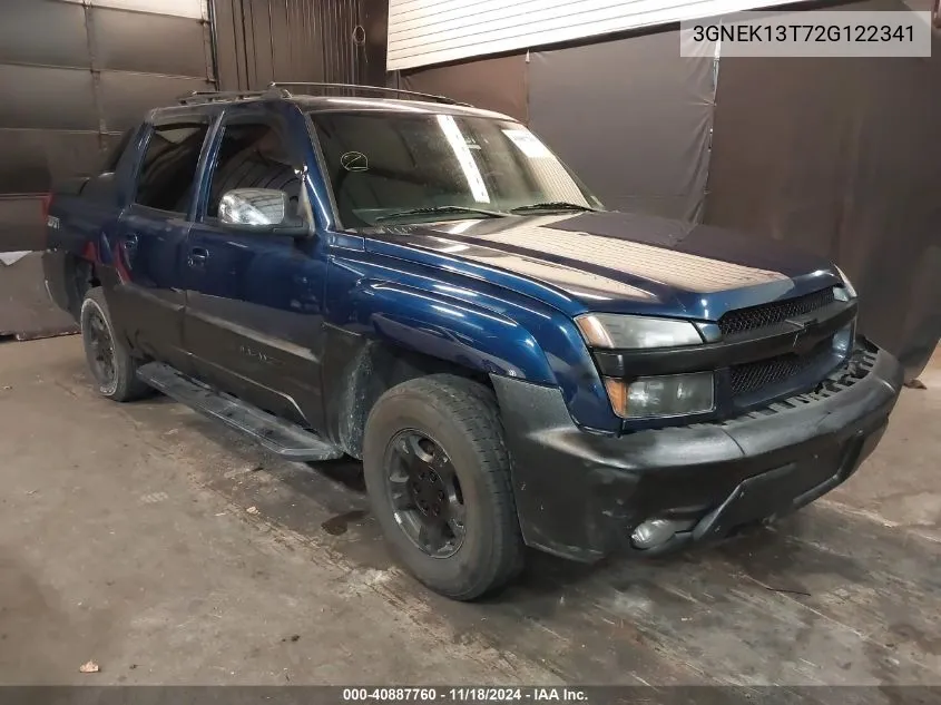 2002 Chevrolet Avalanche 1500 VIN: 3GNEK13T72G122341 Lot: 40887760